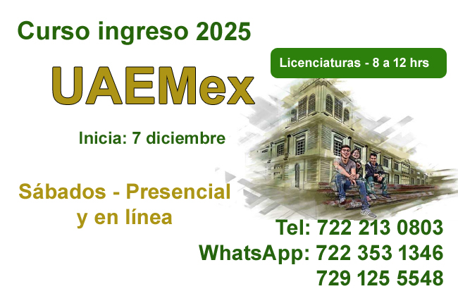 examen ingreso uaemex 2025 UNAM IPN PAA